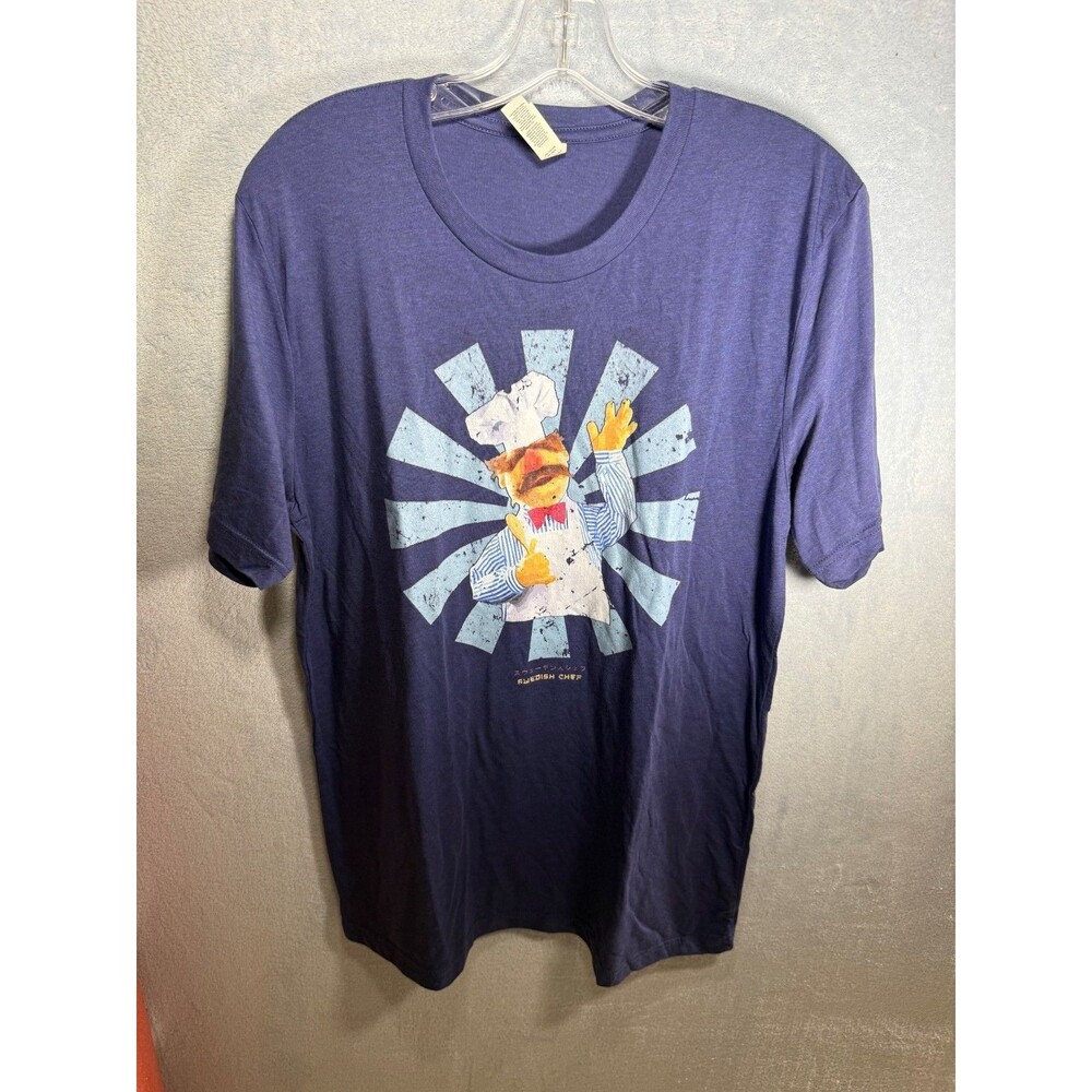 Bella Canvas blue Muppet Show Swedish Chef Blue Unisex adult T-shirt L--NWOT